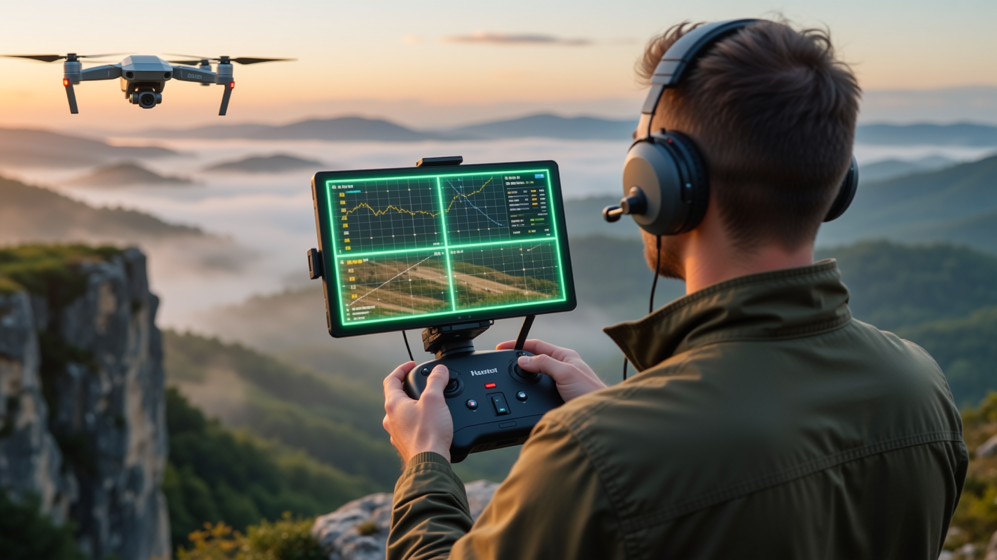 Site survey aerial mapping